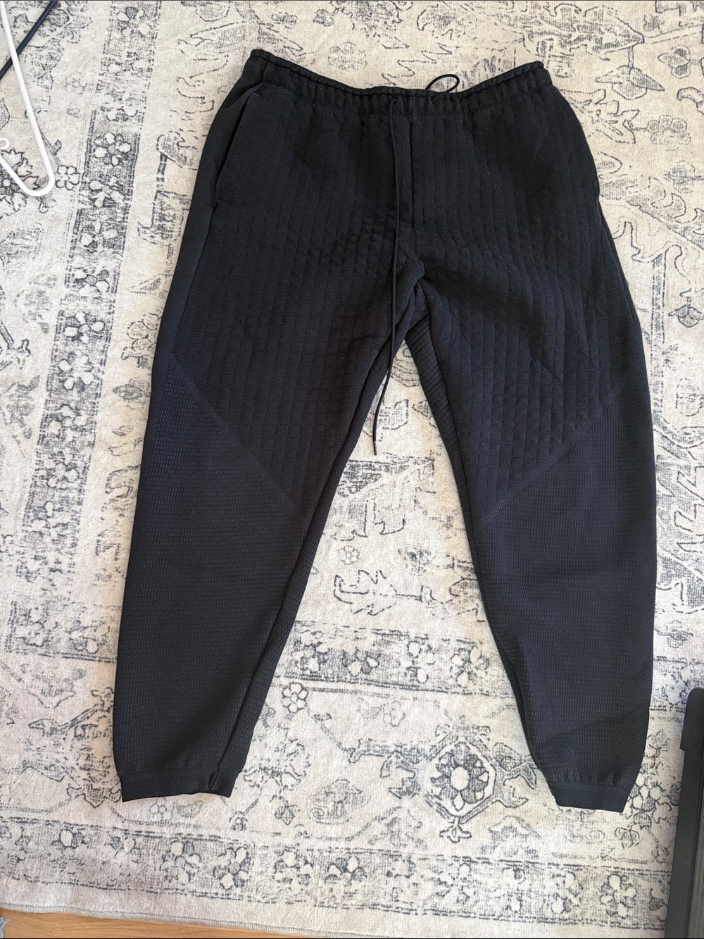 Nike Black Quilted Men's Jogger Sweatpants
